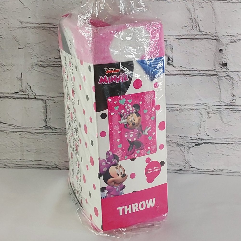 'MINNIE MOUSE' PLUSH THROW BLANKET "DISNEY" - Picture 15 of 16